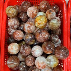 100克价约20-30毫米黑晶超七滚石装饰摆件裸石境外批发鱼缸盆景石