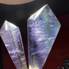 阳光捕手AB彩45mm76mm120mm龙眼六角网格玻璃制品水晶灯饰配件